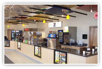 Photo of the Fountain Stone Theater snack counter.